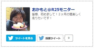 YZF-R25モニターに投票ツイートしてね